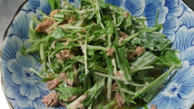 水菜のシーチキン和え 簡単レシピ