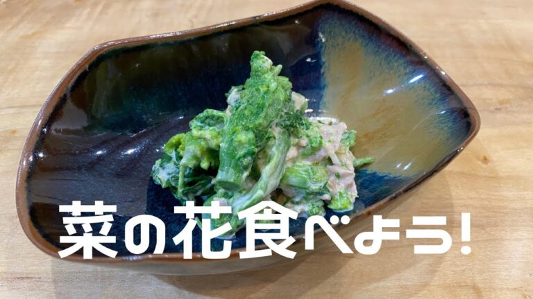 【おつまみシリーズ】春の菜の花！和食料理人が病みつきレシピ教えます！