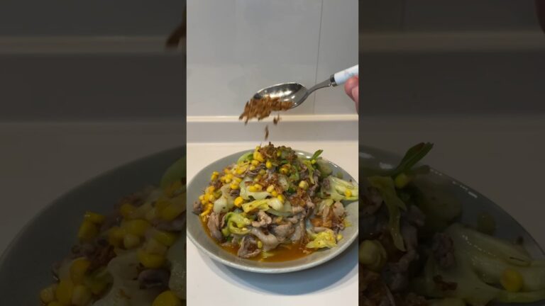 【時短】キャベツと豚肉のスイートチリソース炒め