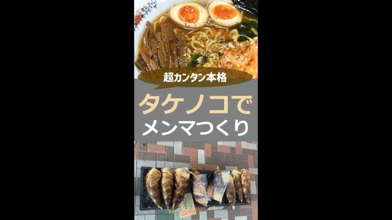 超カンタン『メンマ』作り方