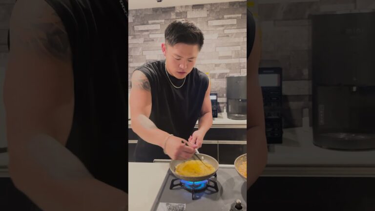 【ご飯にもお酒にもピッタリ！】納豆オムレツ #マッチョ #元カレ #料理 #ごはん #cooking