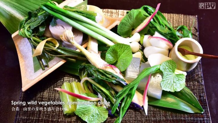 “Tateshina-Ai” YADO-PV／JAPAN ： 宿PV_たてしな藍04：ある日の夕食（4月）～春の山菜