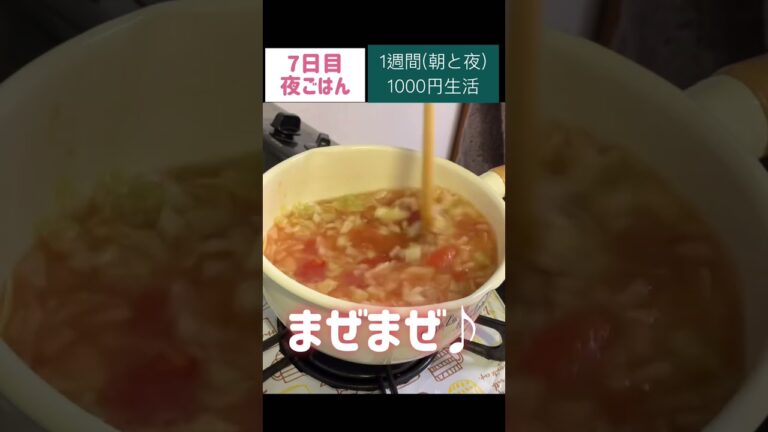 ミネストローネスープ#節約　#料理　#ごはん　#1人暮らし　#自炊　#1週間  #1000円　#レシピ　#献立　#簡単　#ヘルシー  #ダイエット #女 #作り置き#shorts