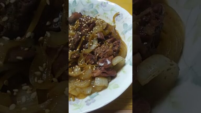 疲れたら鶏レバー甘辛煮。