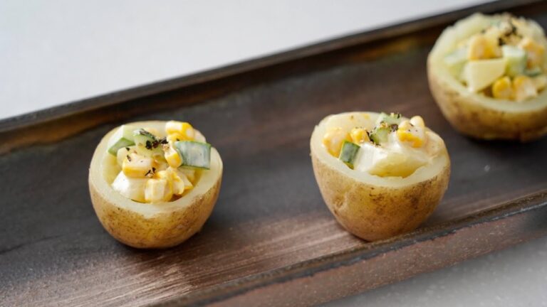 【じゃがいもカップのマセドアンサラダ】器が美味しい！#Shorts