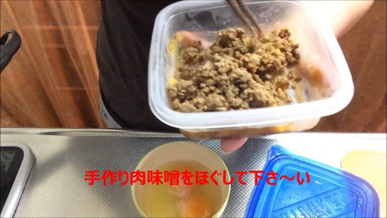 簡単リメイクレシピ　節約たまご焼きレシピ　カレーチーズ卵焼きと肉みそ卵焼き How to make fried eggs of Japanese lunch box