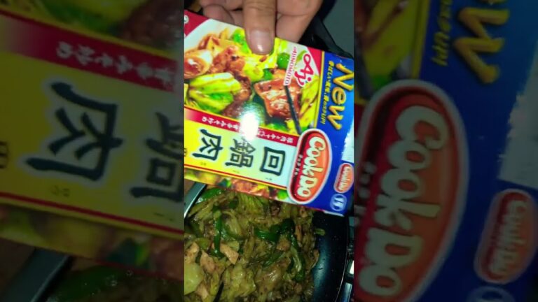 昼飯 cook Do 回鍋肉…キャベツ…たっぷり(笑) & メスティン飯🍚…