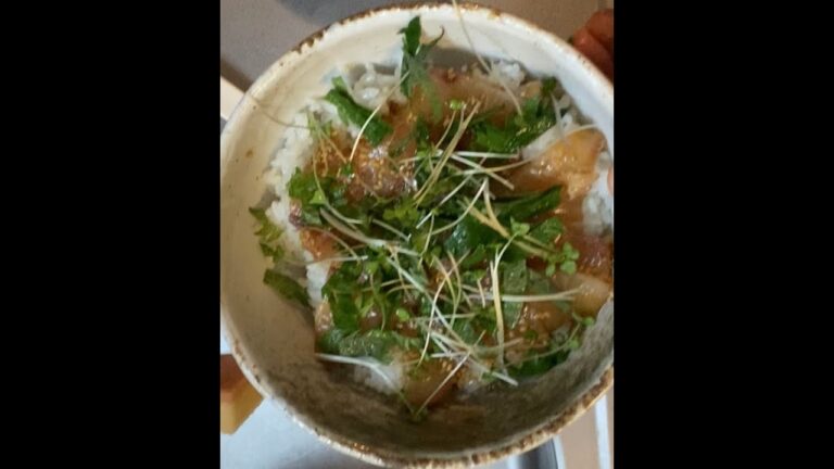 カンパチの漬け丼