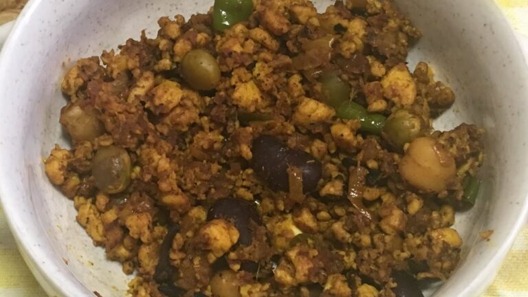 豆腐キーマカレーを作ってみた