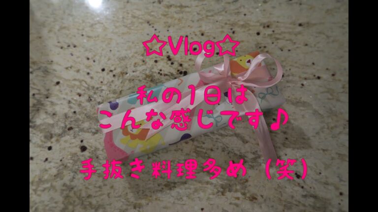 ☆Vlog☆私の1日はこんな感じです♪ 手抜き料理多め（笑）