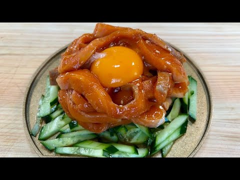 絶品サーモンユッケ🐟🤤💖