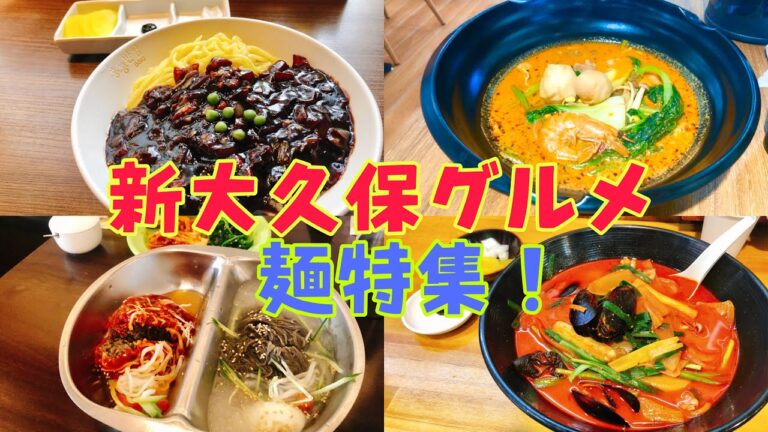 【食べ歩き#05】絶品麺が食べれる人気店4選！ジャージャー麺/チャンポン/ひとりOK新大久保