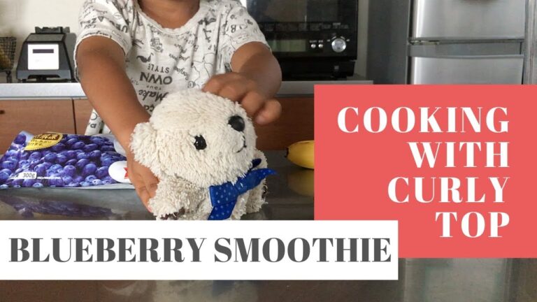 ブルーベリースムージー | Blueberry Smoothie | 息子と料理