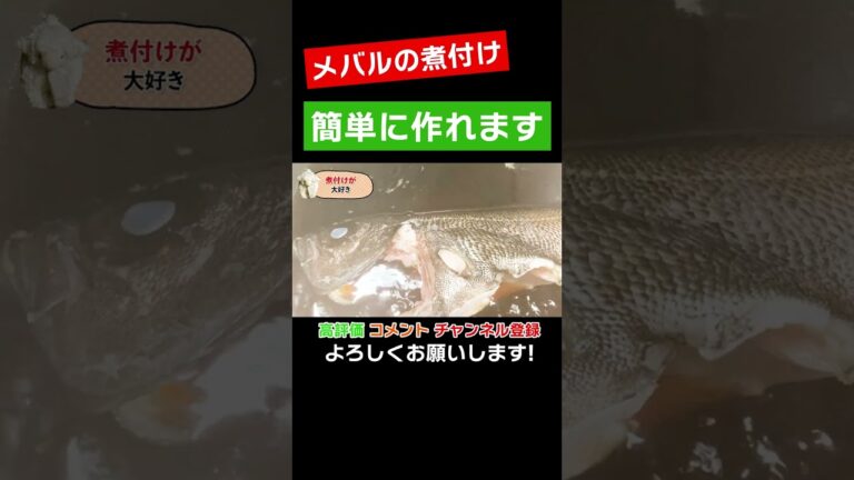 メバルの煮付けレベル1 #shorts