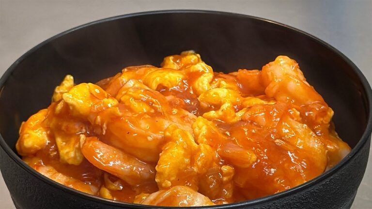 【海老チリ×ふわとろ卵】プリプリ食感がたまらない！ご飯が進む絶品中華🔥🍤✨