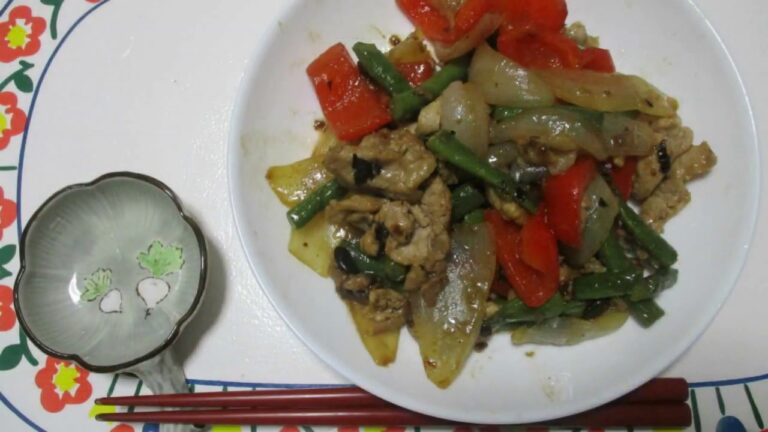 豚肉とパプリカの豆鼓炒め：Part.Ⅰ