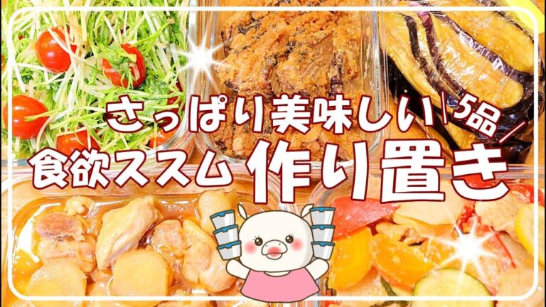 【作り置き5品】さっぱりだからモリモリ食べれる美味しいレシピ モトブログもあり 作り置き お弁当 さっぱりレシピ 北海道ツーリング 室蘭