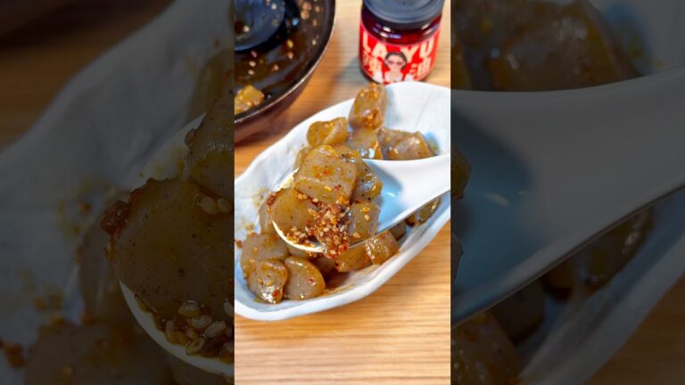 たったの107キロカロリー😳ピリ辛こんにゃく炒め🌶️