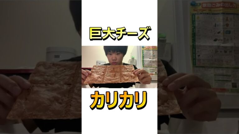 【巨大】カリカリチーズ作った　#shorts　＃チーズ　＃カリカリ　＃カリカリチーズ