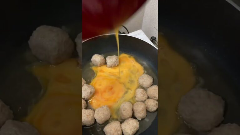 【夕食】親子丼 肉団子