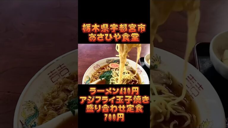 早朝から食べられる市場前にあるコスパのいいお店【栃木県宇都宮市】あさひや食堂【栃木グルメ】#shorts