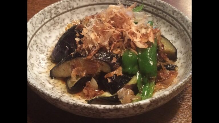 【なすガーリック焼き】作り方★色鮮やかでトゥルントゥルンヤミツキなす料理完成です。