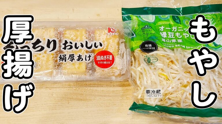 【もやしと厚揚げの簡単レシピ】切って炒めて出来上がり！美味しい炒め物おかずの作り方