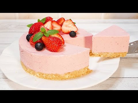 【ラズベリーといちごのチーズムースケーキ】クリスマスケーキRaspberry and strawberry cheese mousse cake / Christmas recipe