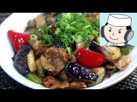 Eggplant and Bell Pepper Miso Stir Fry♪ 豚バラと茄子とピーマンの味噌炒め♪