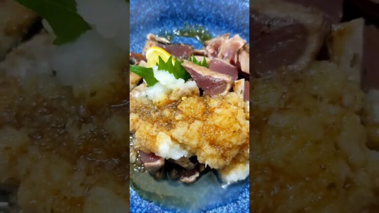 お買い得!鰹たたき切り落とし¥258円🉐大根1本¥50円✨玉葱苦手な方是非大根おろしぶっかけて見て下さい👨‍🍳合います。