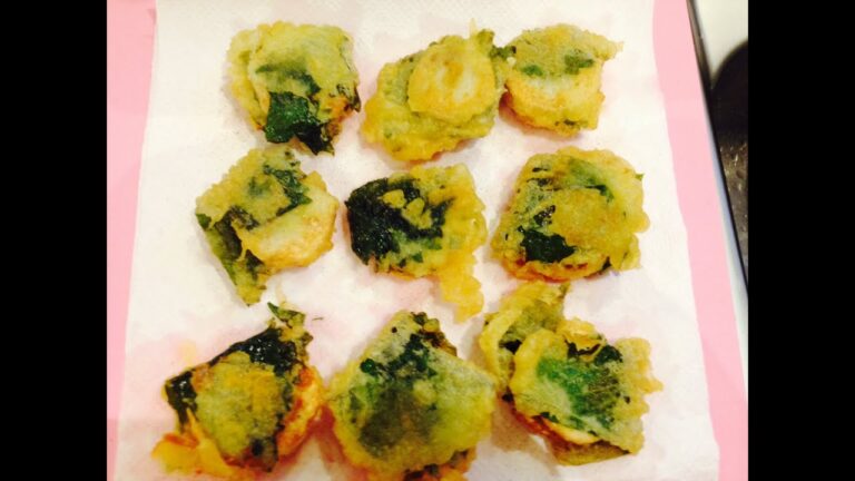 お弁当今日の一品  山芋の大葉包天ぷら OBENTO  today's one article