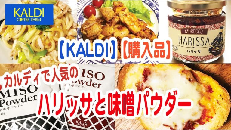 【カルディ】味噌パウダーとハリッサを使ってみた！【人気の調味料購入品】
