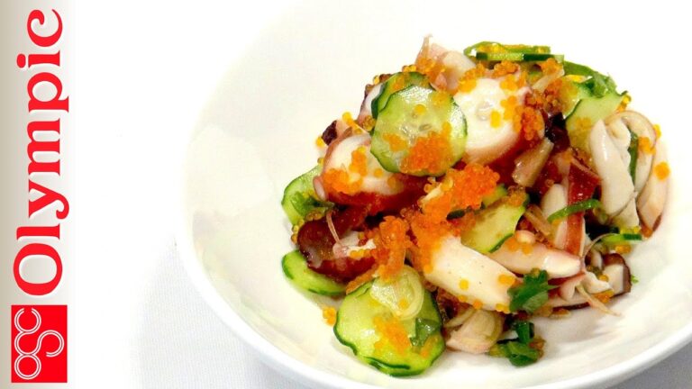 オリンピックの超簡単レシピ　たこときゅうりの和え物
