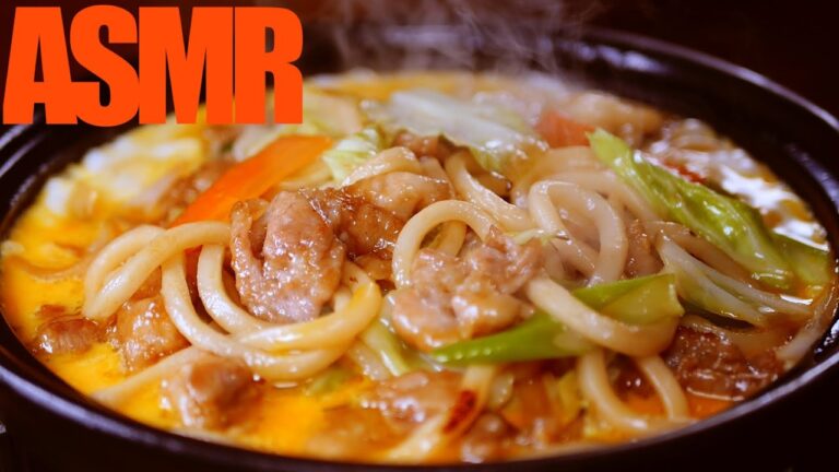 【ASMR】美味しい焼きうどんを作る絶妙なあんばい【料理レシピ/焼きうどん/料理音】
