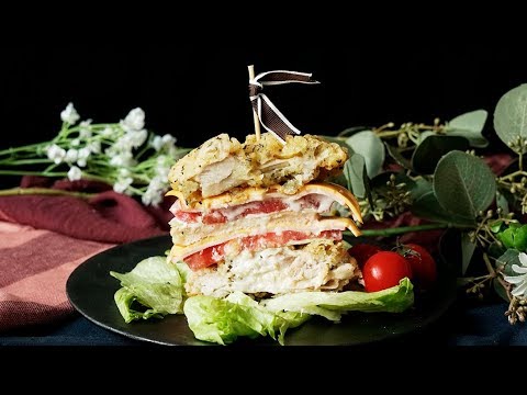 【ピクニックに🥗】ジューシー唐揚げバーガー🍔