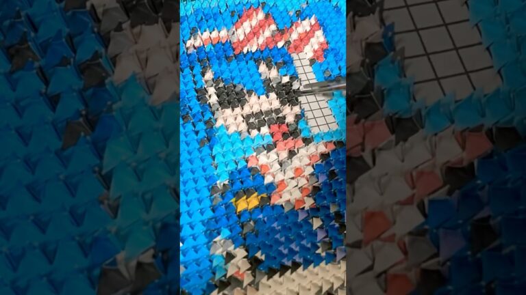 【メイキング】折り鶴だけでメズマライザー描いてみた #vocaloid #origami #折り紙