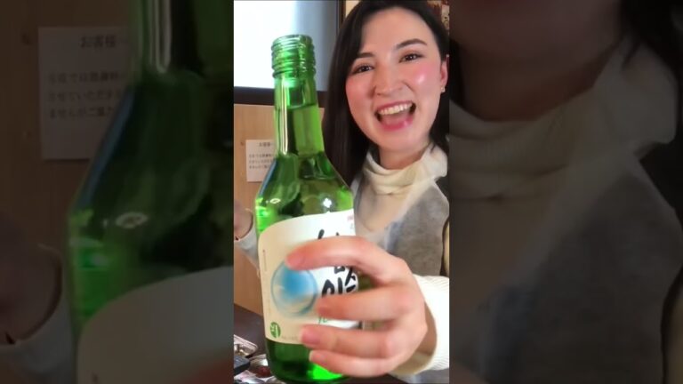 韓国サムギョプサル&焼酎‼︎豚バラ肉がジュー‼︎ #Shorts