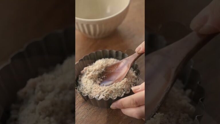 タルト生地から黒豆煮の残りで作る プリンタルト