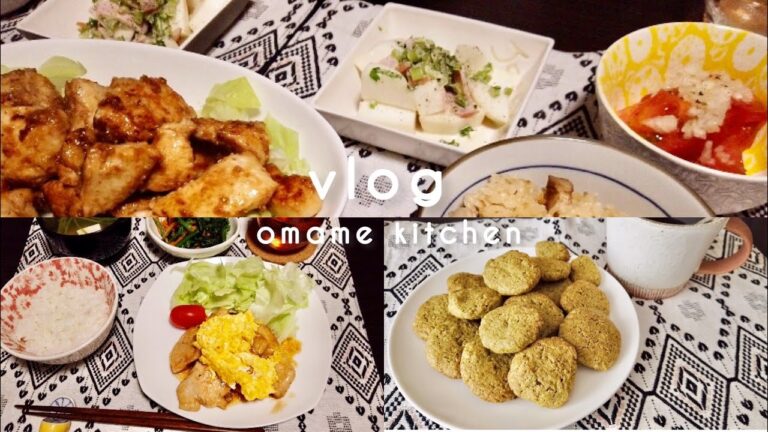 [ vlog ] 料理vlog🌱モリンガクッキー/ 豆乳坦々鍋 / 夫婦2人暮らしの食事vlog