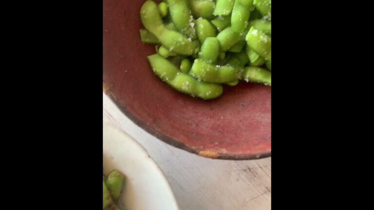 ピリ辛枝豆の塩茹で　#shorts