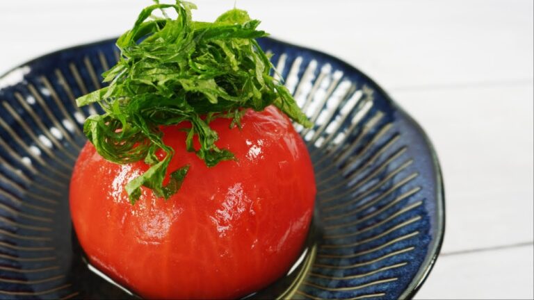 【漬けるだけで超簡単】四穀白だしのトマトの丸ごと白だし漬け