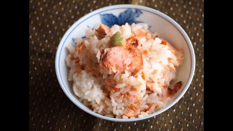 冷やご飯で鮭ごはん