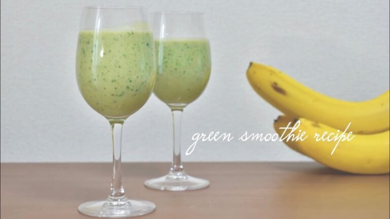 小松菜のグリーンスムージー |　green smoothie recipe