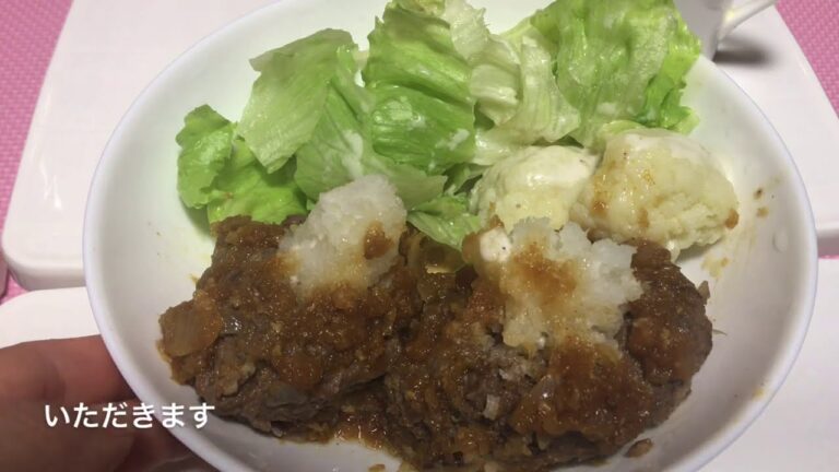 おろしハンバーグ（＾∇＾）作り方紹介【あきねねちゃんねる】