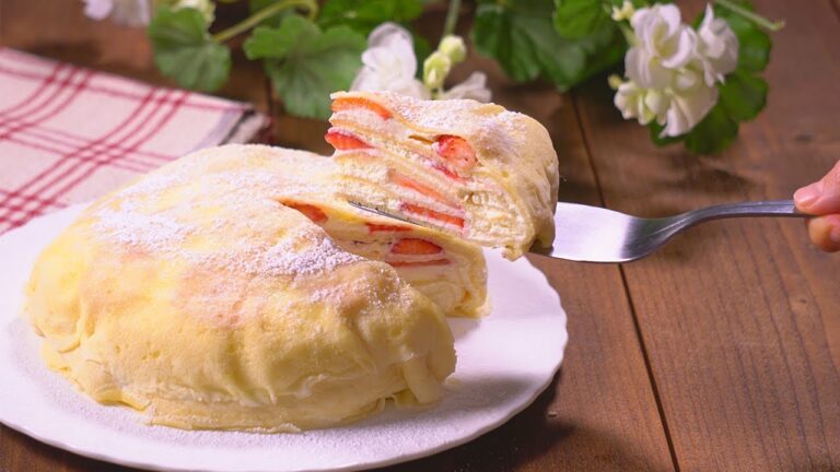 フライパンでできる！いちごのミルクレープ