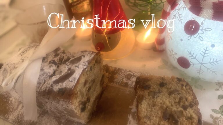 〚vlog〛おうちクリスマス🎄シュトーレン風パウンドケーキ