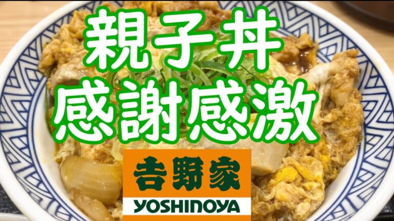 【吉野家親子丼】新登場！味良しボリューム満点お手頃価格でコスパ最高！街の定食屋さんピンチ！箸やレンゲが止まらないおいしさ。