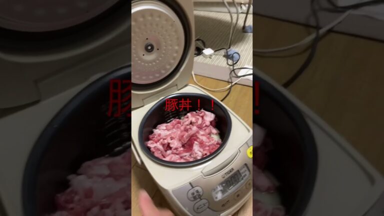豚丼　炊飯器料理