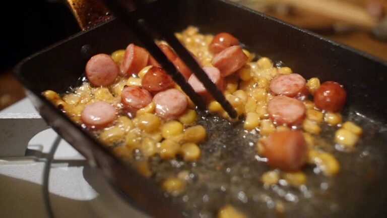 【簡単おつまみ】ウインナーとコーンのバターソテーの作り方
