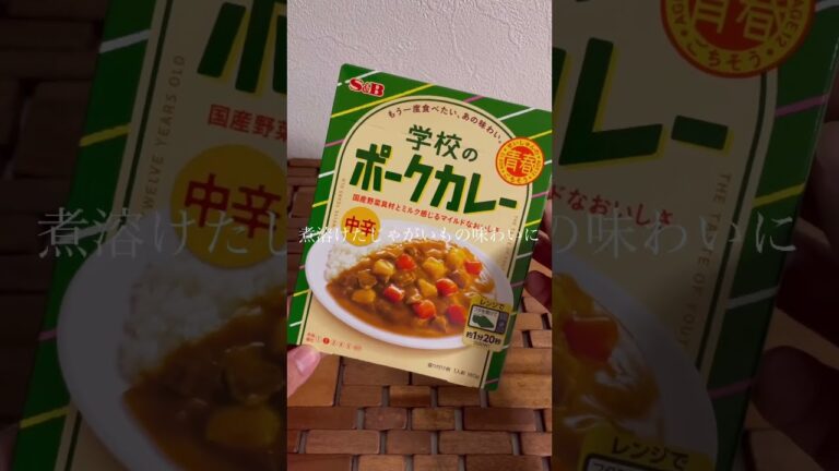 SNSで話題！給食のカレーが自宅で食べれる！「学校のポークカレー」！